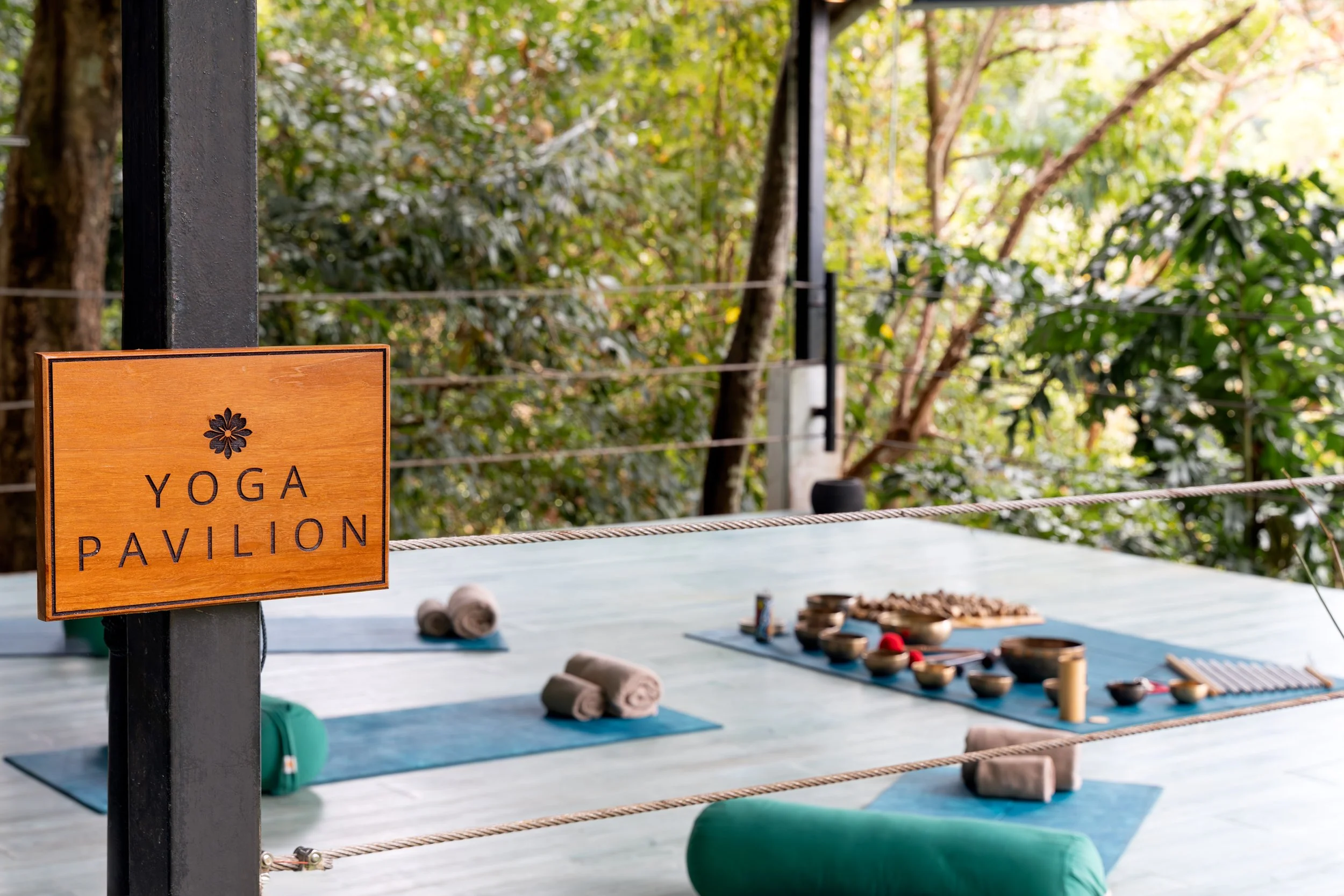 Yoga session at Amaala Spa pavilion Ambong Langkawi