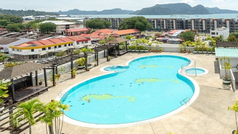 Pool amenity area at Bayview Hotel Langkawi Kuah