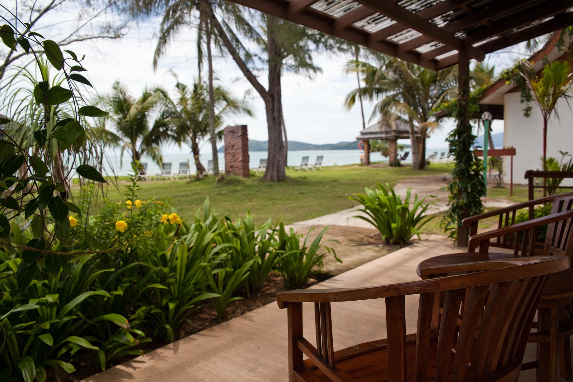 Beach and sea view from Frangipani Langkawi Resort
