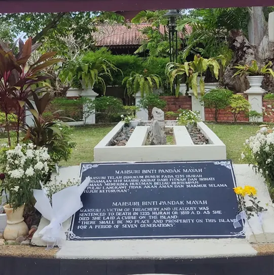 Mahsuri’s tomb garden memorial at Kota Mahsuri complex