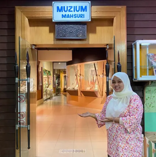 Mahsuri museum interior displays at Kota Mahsuri Langkawi
