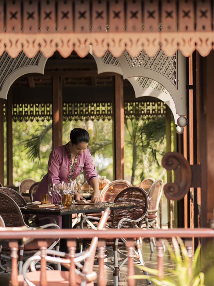 Ikan-Ikan restaurant pavilion at Four Seasons Resort Langkawi