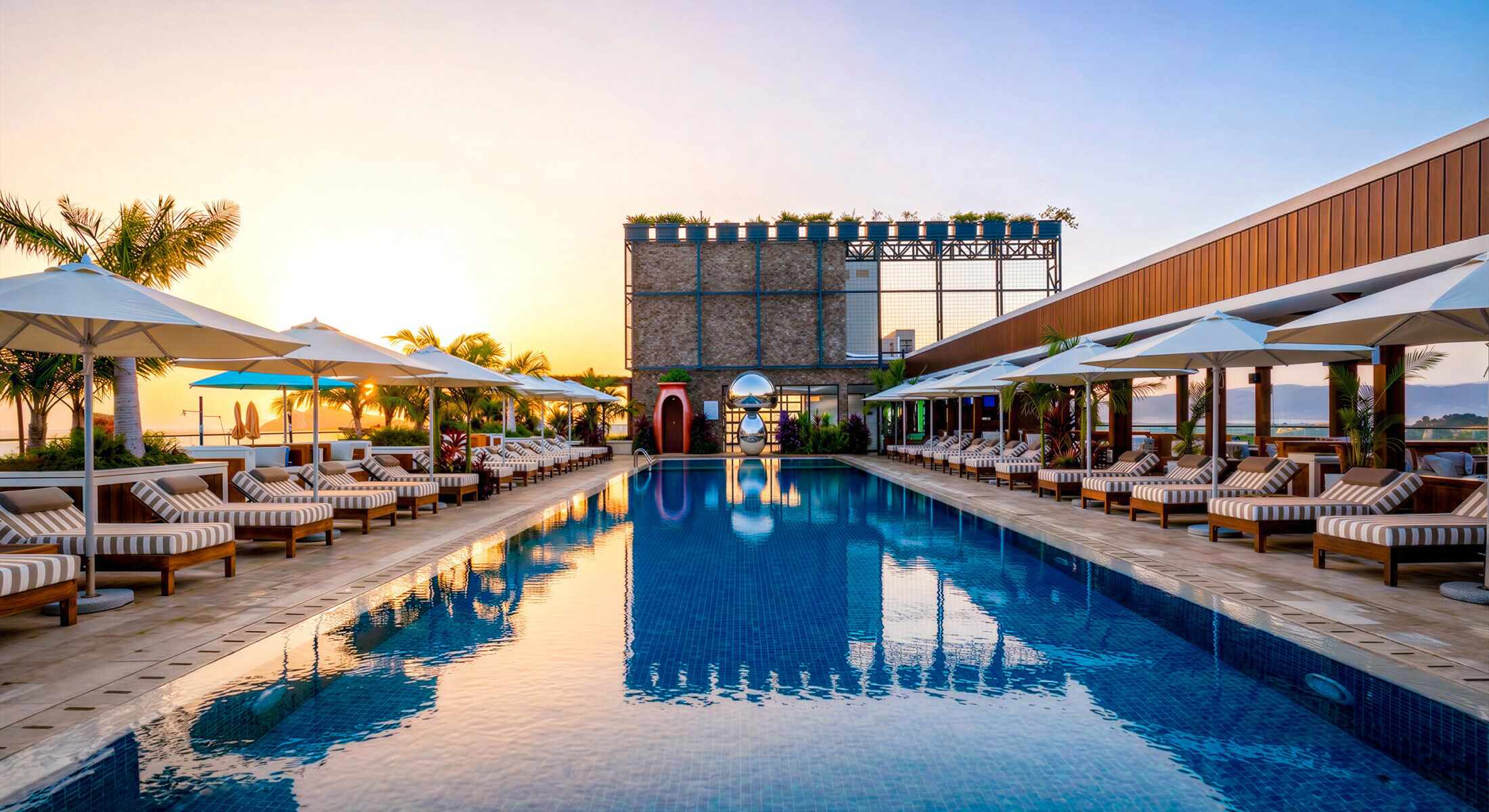 Resort exterior and pool at Theriyaz Lavanya Langkawi Pantai Tengah