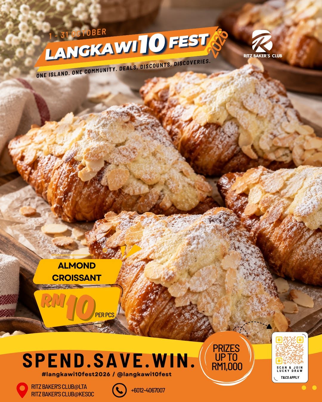 Ritz Baker's Club Almond Croissant