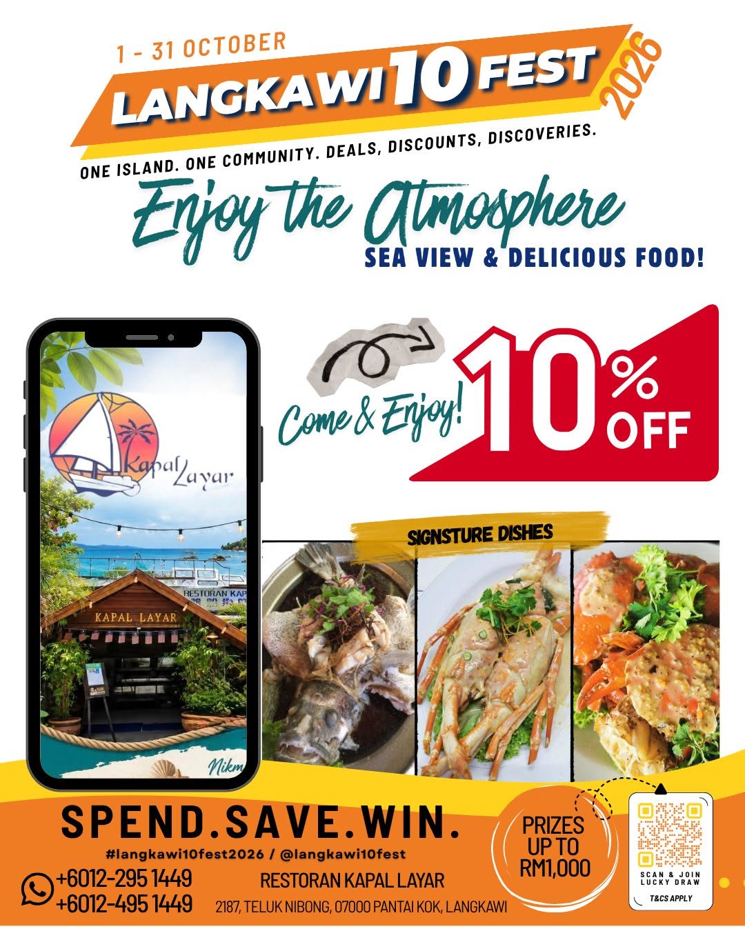 Kapal Layar sea view dining
